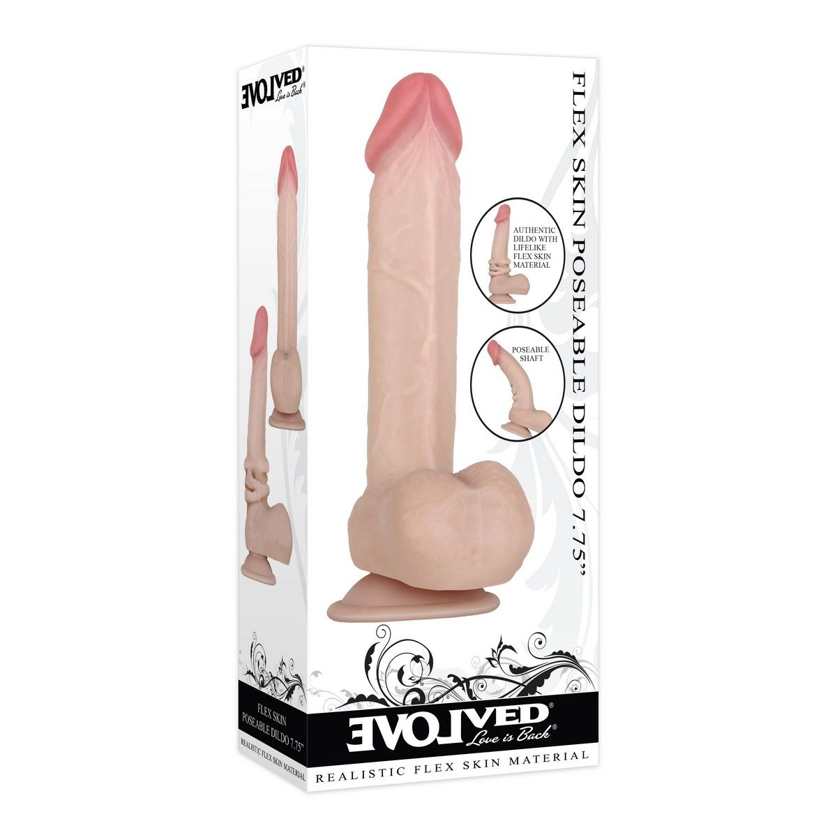 Купить фаллоимитатор с подвижной кожей flexskin poseable dildo - 19,7 см. Image