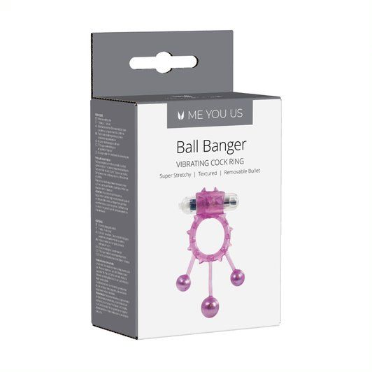 Купить фиолетовое эрекционное виброкольцо ball banger cock Image