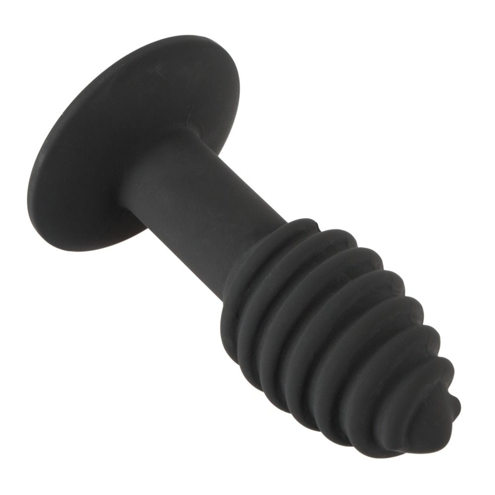 Купить черная анальная вибропробка twist butt plug - 10,7 см. Image