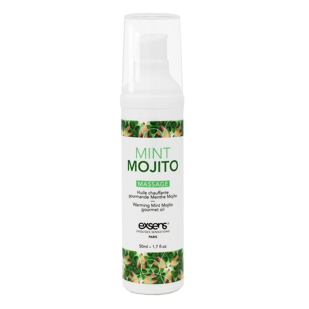 Купить разогревающее массажное масло с ароматом мохито gourmet mint mojito - 50 мл. Image