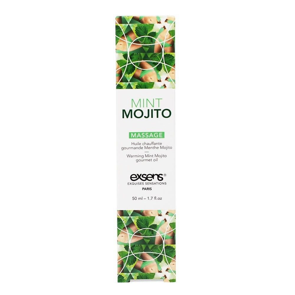 Купить разогревающее массажное масло с ароматом мохито gourmet mint mojito - 50 мл. Image