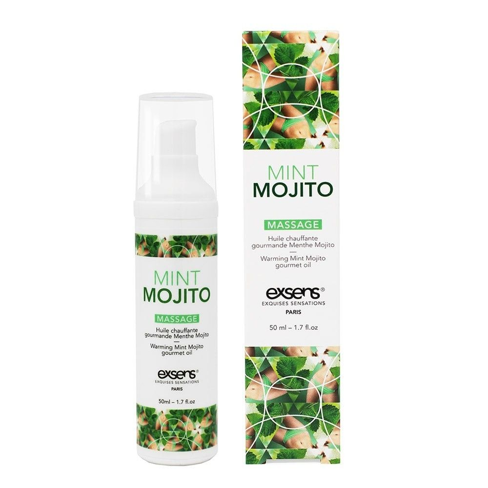 Купить разогревающее массажное масло с ароматом мохито gourmet mint mojito - 50 мл. Image