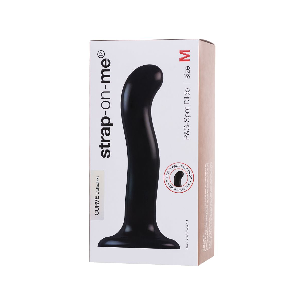 Купить черный стимулятор для пар p&amp;amp;g-spot dildo size m - 18 см. Image