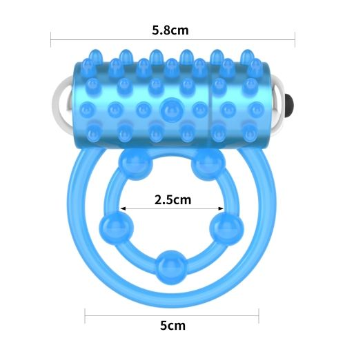 Купить голубое, светящееся в темноте виброкольцо lumino play vibrating penis ring Image