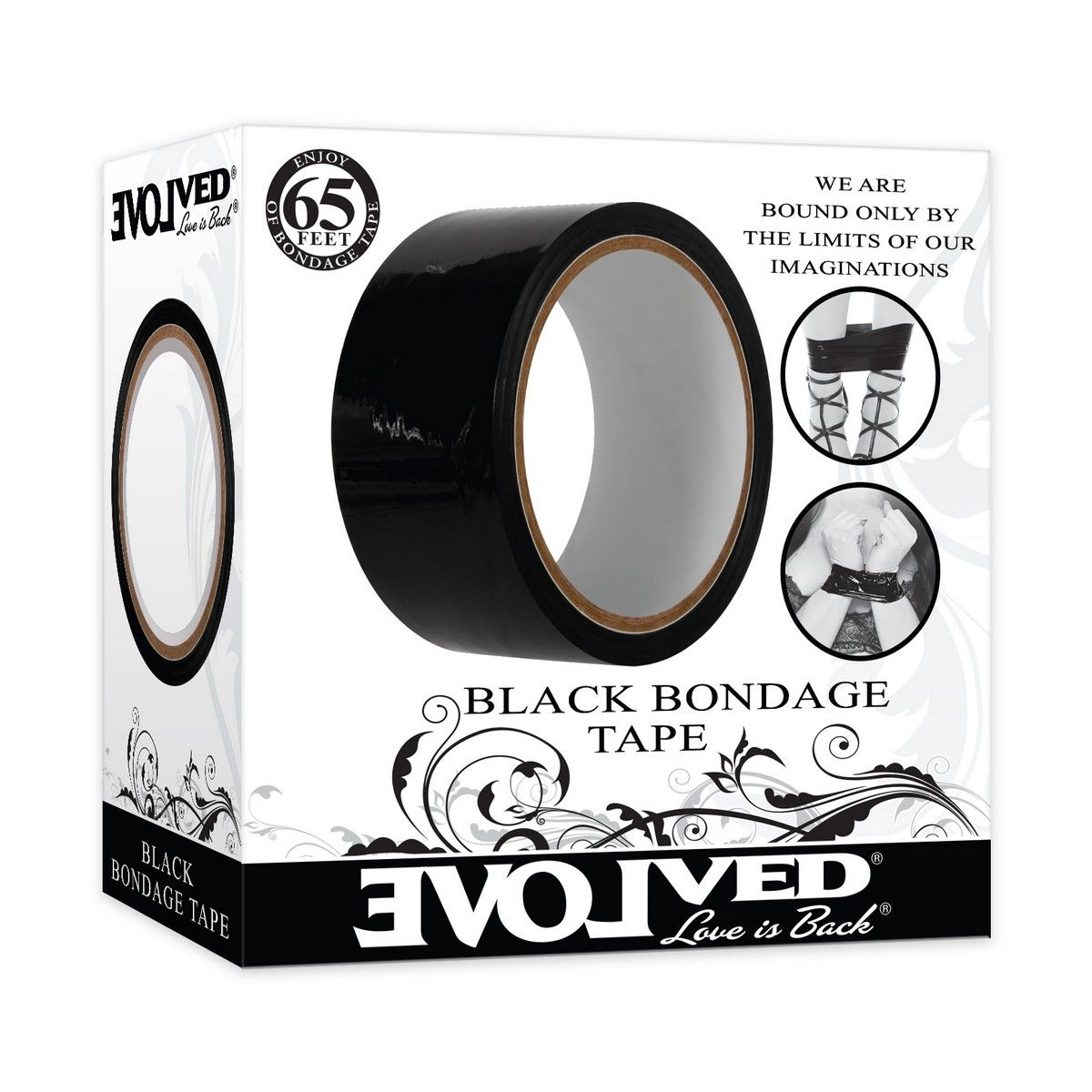 Купить черная лента для бондажа black bondage tape - 20 м. Image