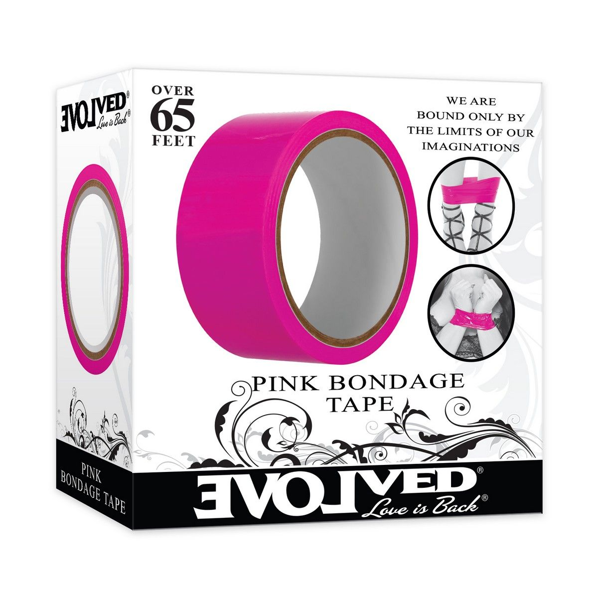 Купить розовая лента для бондажа pink bondage tape - 20 м. Image