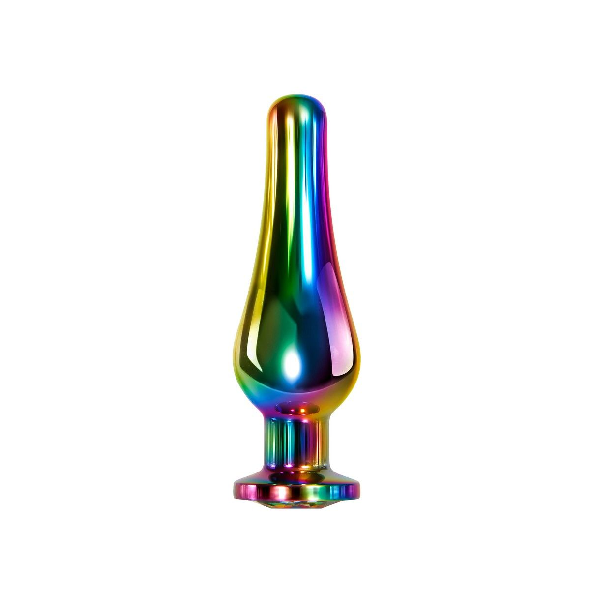 Купить радужная металлическая пробка rainbow metal plug medium - 11,1 см. Image