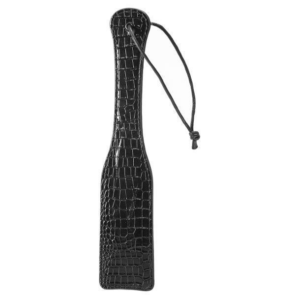 Купить черная шлепалка с петлёй croco paddle - 32 см. Image