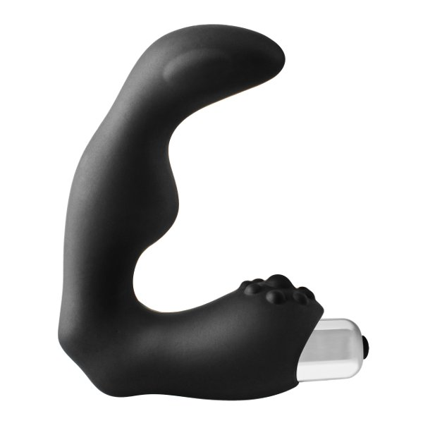 Купить черный вибромассажер простаты fantasstic vibrating prostate massager - 11,3 см. Image