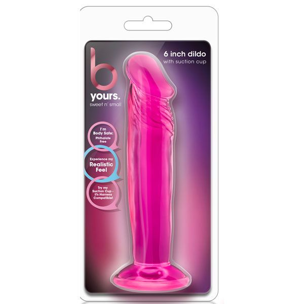 Купить розовый анальный фаллоимитатор sweet n small 6 inch dildo with suction cup - 16,5 см. Image