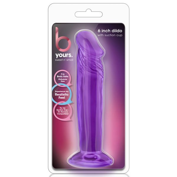 Купить фиолетовый анальный фаллоимитатор sweet n small 6 inch dildo with suction cup - 16,5 см. Image