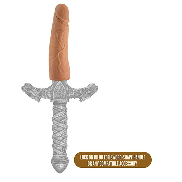 Купить насадка-фаллоимитатор для трусиков с плугом realistic 7 inch lock on dildo - 17,8 см. Image