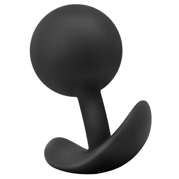 Купить черная анальная пробка silicone vibra plug - 8,9 см. Image