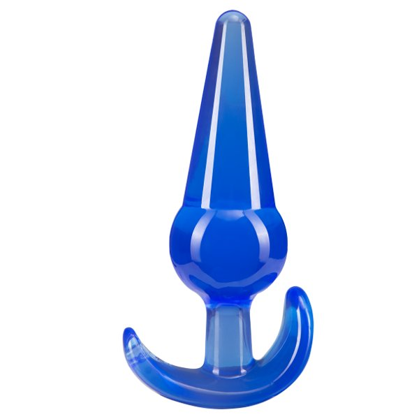 Купить синяя анальная пробка в форме якоря large anal plug - 12,2 см. Image