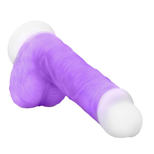 Купить фиолетовый вибратор-реалистик encore 8 inch vibrating dildo - 21,6 см. Image