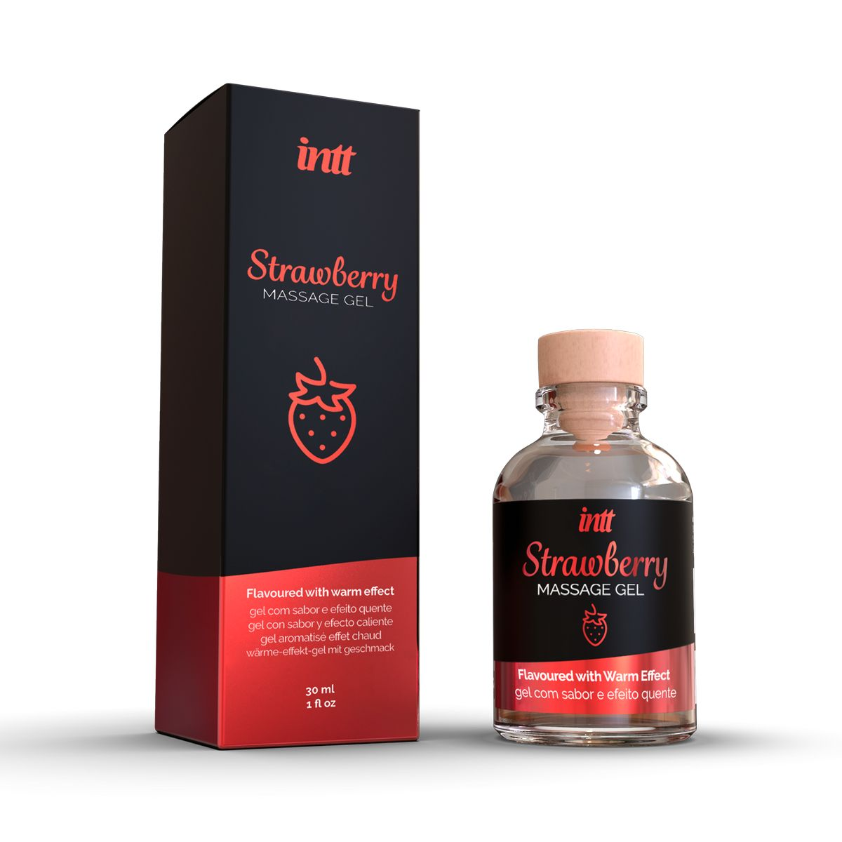 Купить массажный гель с ароматом клубники strawberry - 30 мл. Image