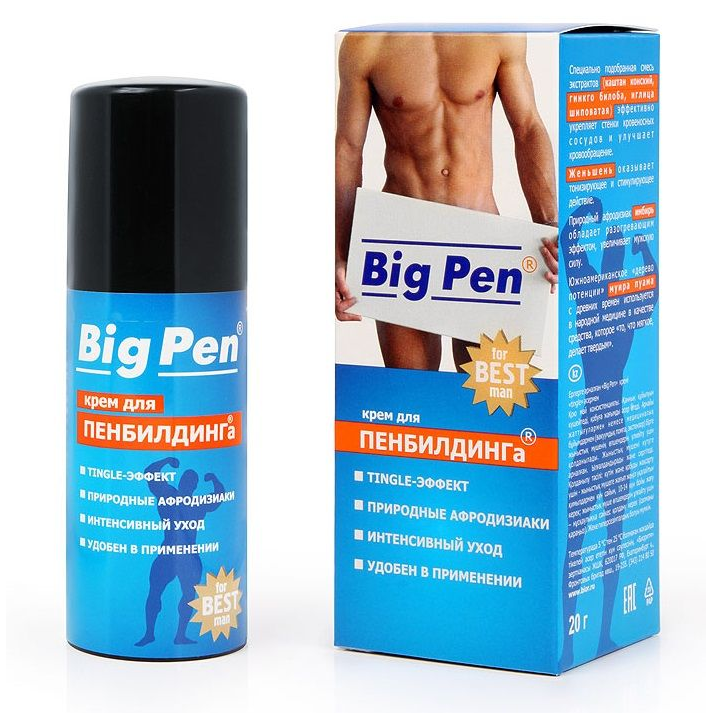 Купить крем big pen для увеличения полового члена - 20 гр. Image