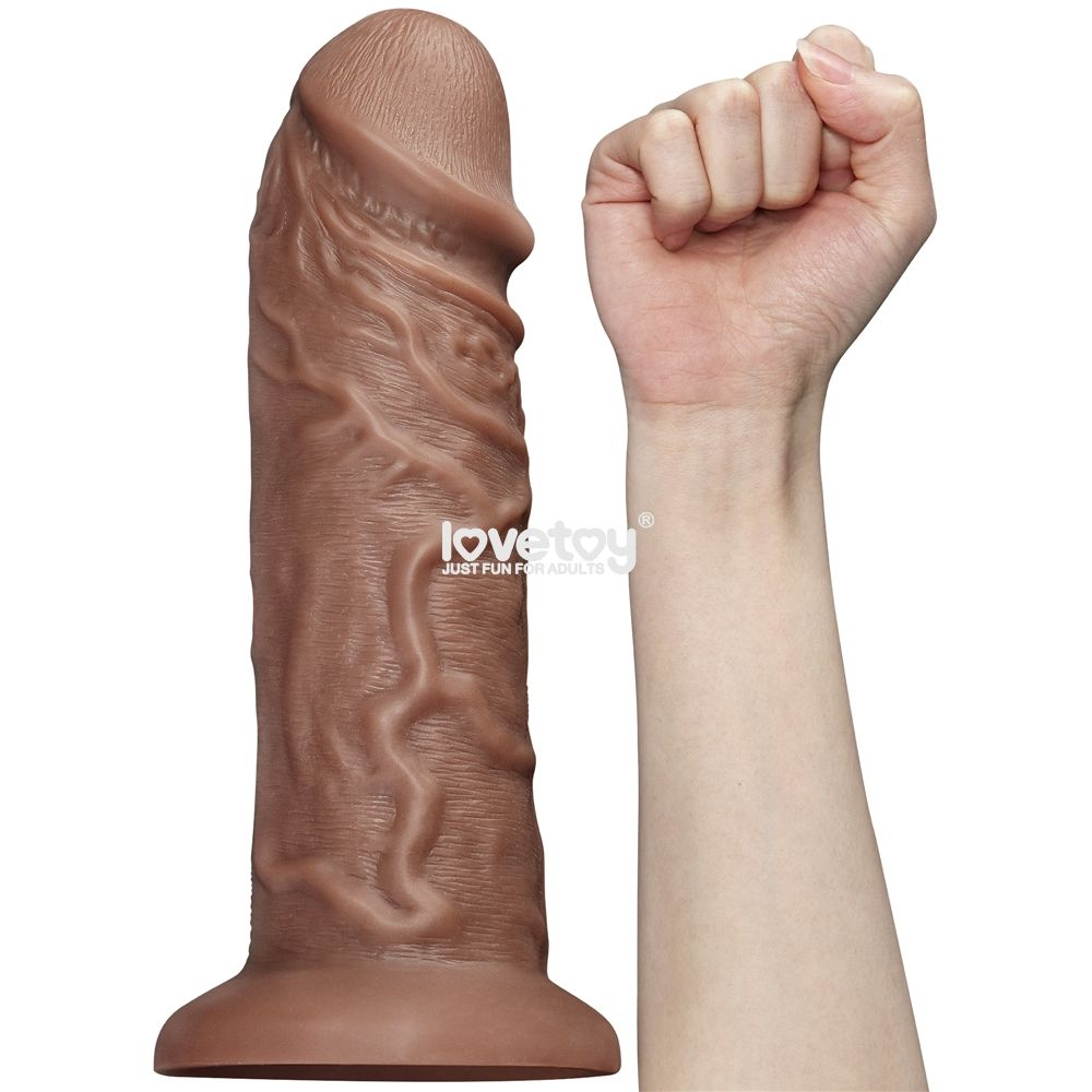 Купить коричневый фаллоимитатор cubby dildo - 26,6 см. Image