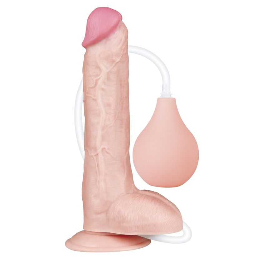 Купить реалистичный фаллоимитатор с имитацией эякуляции 10 squirt extreme dildo - 25,4 см. Image