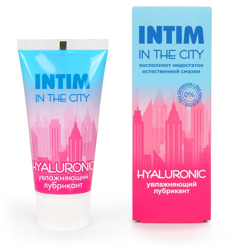 Купить увлажняющий лубрикант на водной основе intim in the city hyaluronic - 60 гр. Image