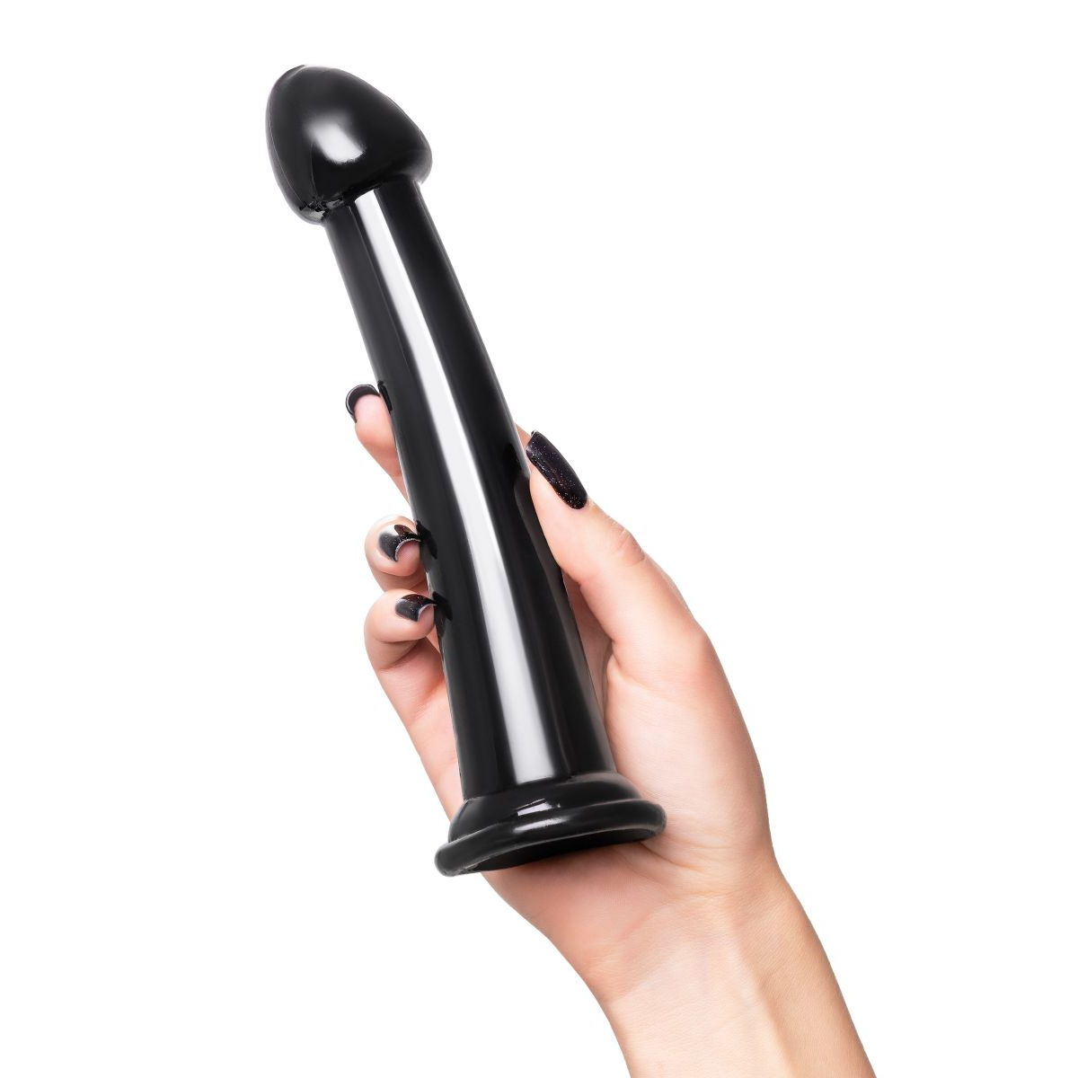 Купить черный фаллоимитатор jelly dildo m - 18 см. Image