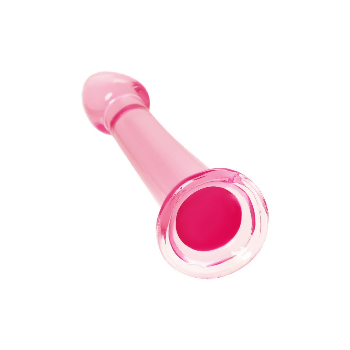 Купить розовый нереалистичный фаллоимитатор jelly dildo l - 20 см. Image