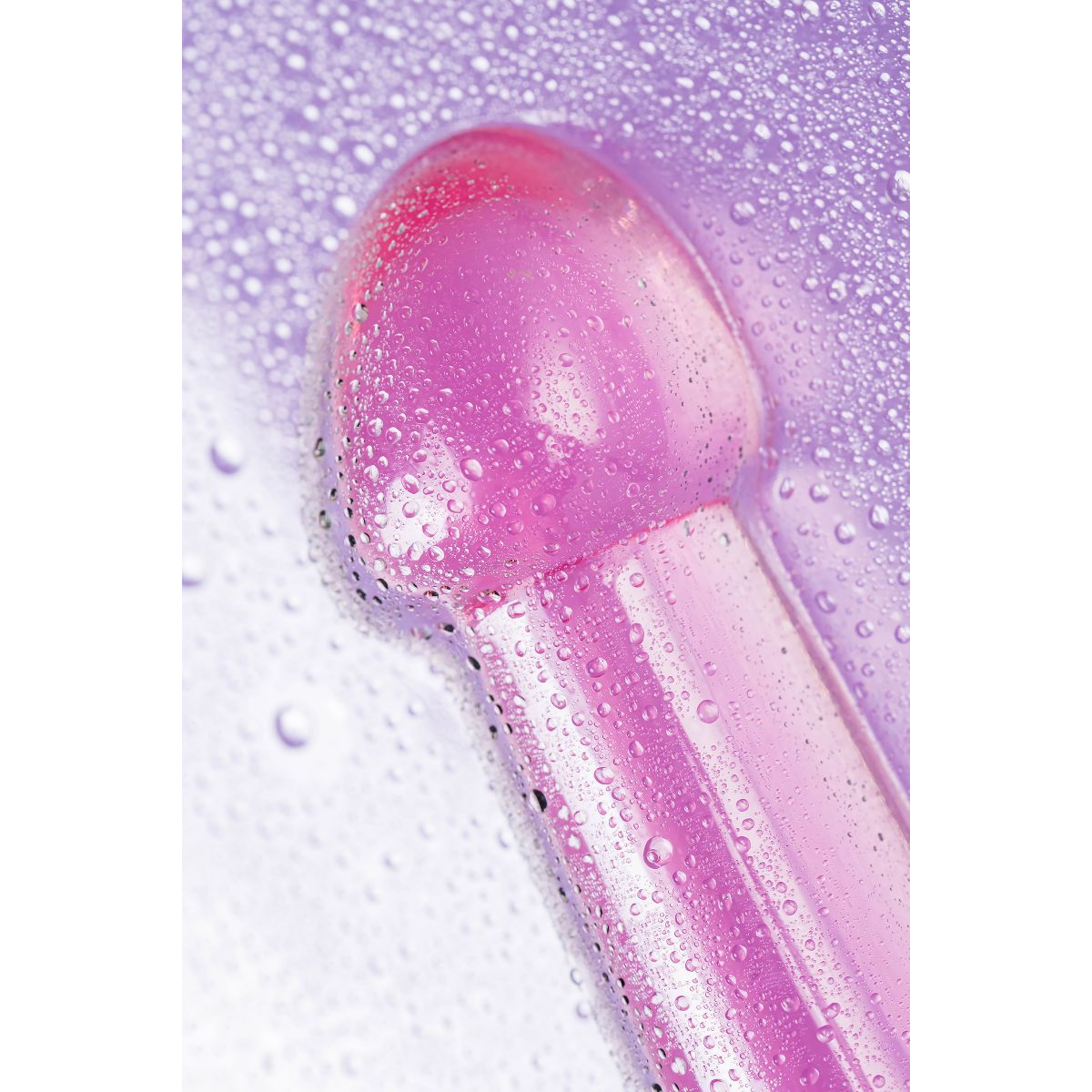 Купить розовый нереалистичный фаллоимитатор jelly dildo l - 20 см. Image