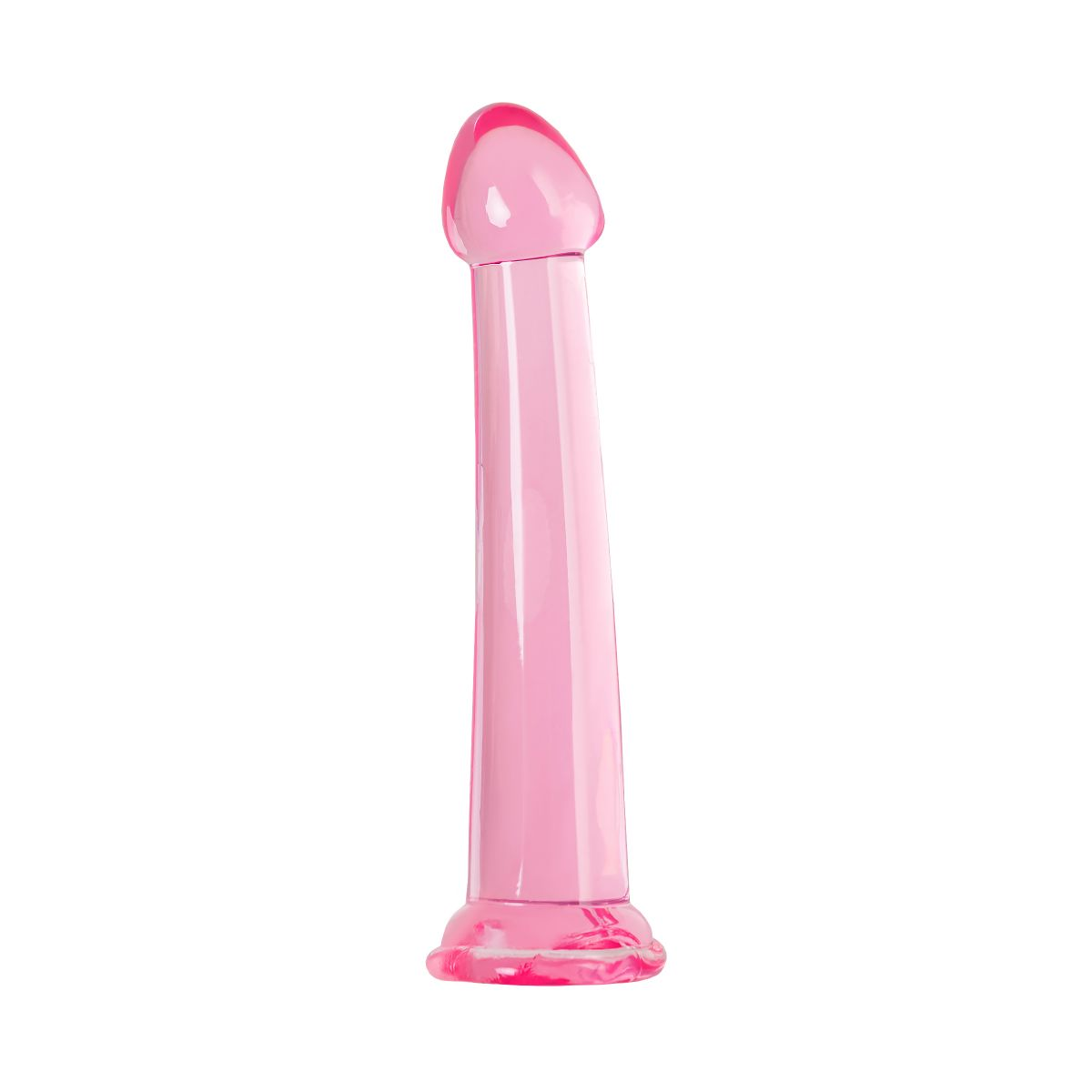 Купить розовый нереалистичный фаллоимитатор jelly dildo l - 20 см. Image