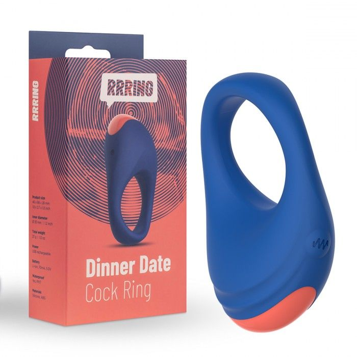 Купить синее эрекционное кольцо rrring dinner date cock ring Image