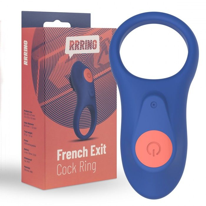 Купить синее эрекционное кольцо rrring french exit cock ring Image