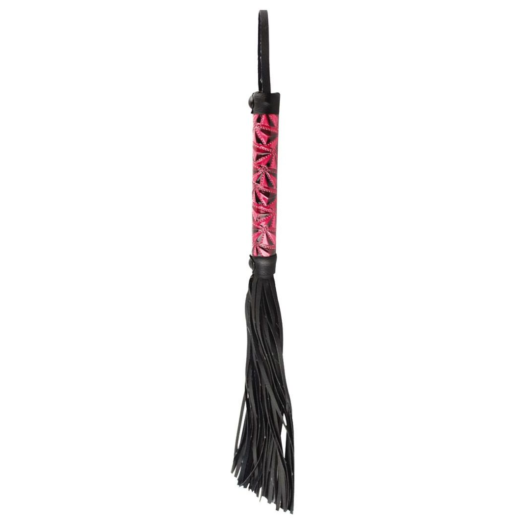 Купить аккуратная плетка с красной рукоятью passionate flogger - 39 см. Image