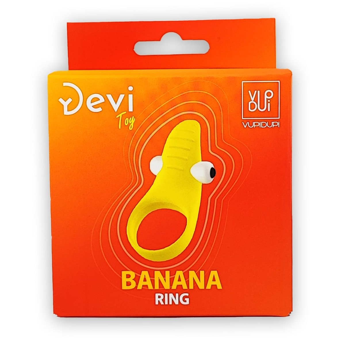 Купить желтое эрекционное виброкольцо banana ring Image