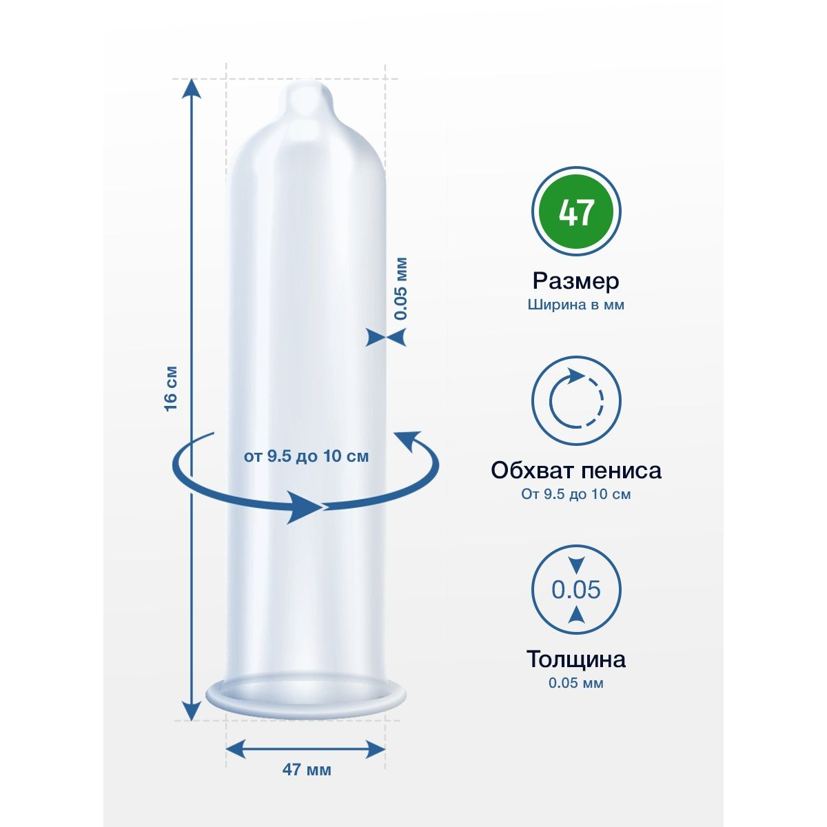 Купить презервативы my.size размер 47 - 3 шт. Image