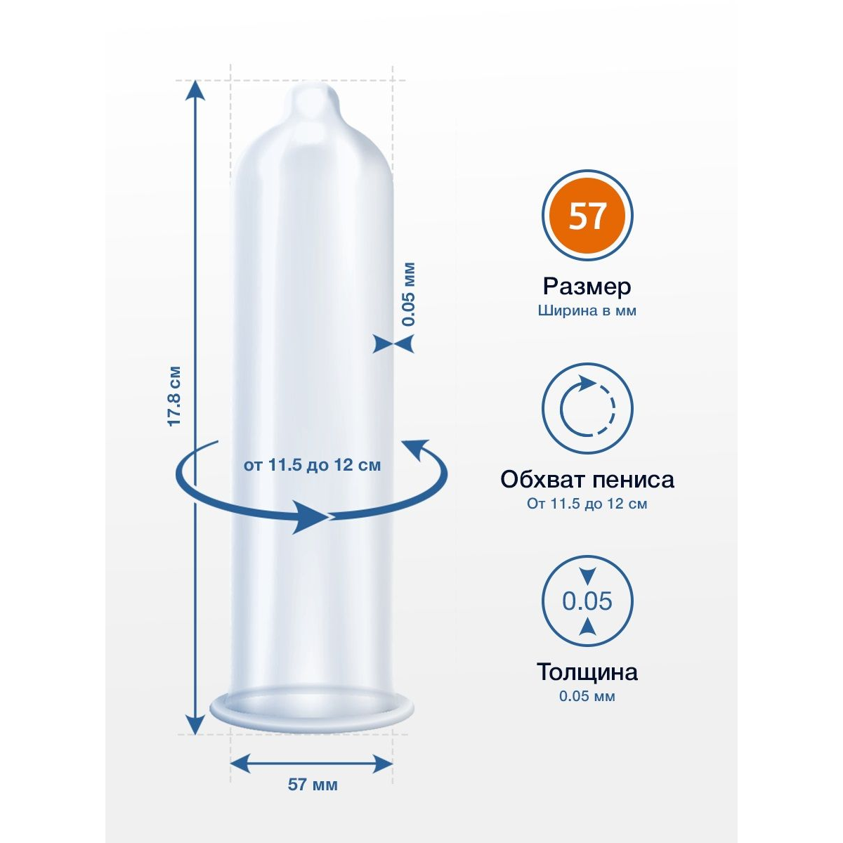 Купить презервативы my.size размер 57 - 3 шт. Image