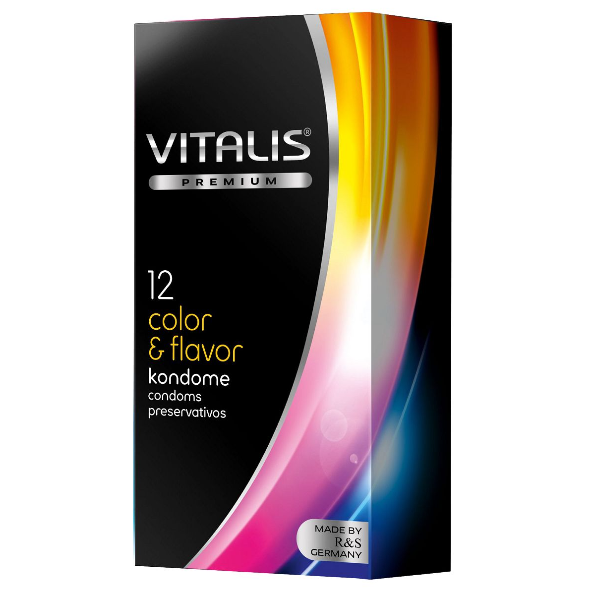 Купить цветные ароматизированные презервативы vitalis premium color &amp;amp; flavor - 12 шт. Image