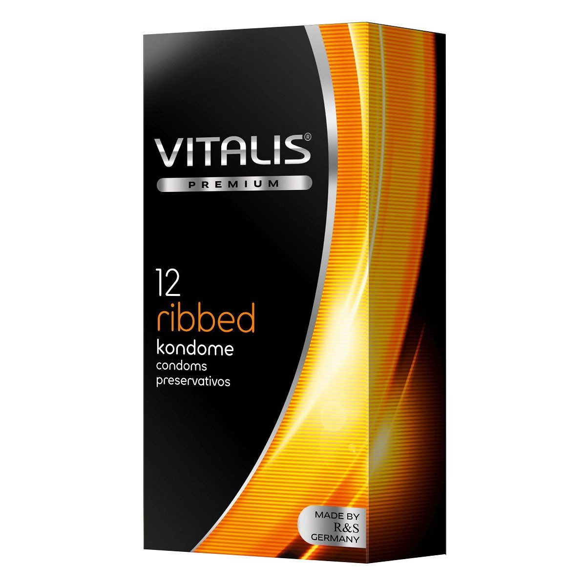 Купить ребристые презервативы vitalis premium ribbed - 12 шт. Image