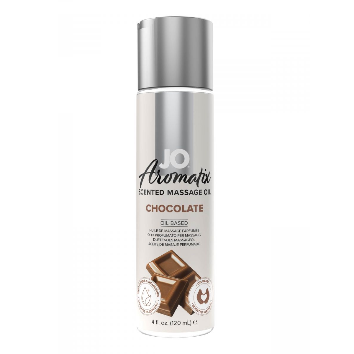 Купить массажное масло jo aromatix massage oil chocolate с ароматом шоколада - 120 мл. Image