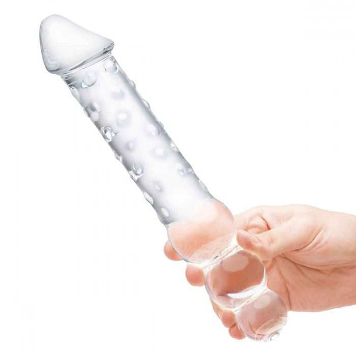 Купить прозрачный двухсторонний стимулятор 12  double ended dildo - 28 см. Image