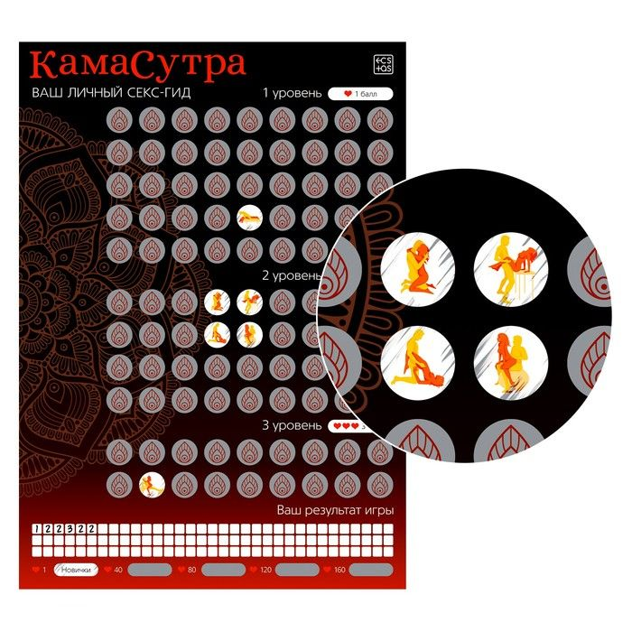 Купить скретч-плакат  секс-гид. камасутра  формата а3 Image