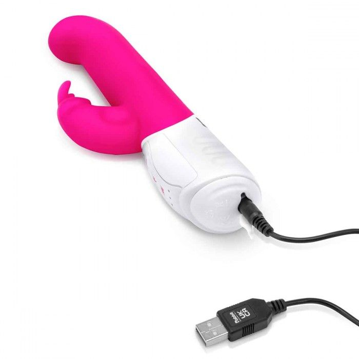 Купить розовый вибромассажер для g-точки come hither g-spot rabbit - 24,5 см. Image