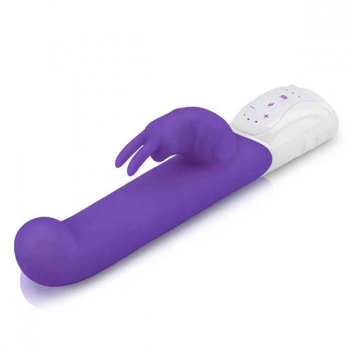 Купить фиолетовый вибромассажер для g-точки come hither g-spot rabbit - 24,5 см. Image