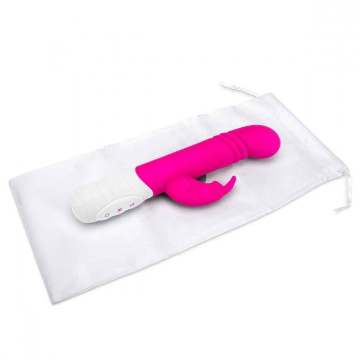 Купить розовый массажер для g-точки slim shaft thrusting g-spot rabbit - 23 см. Image