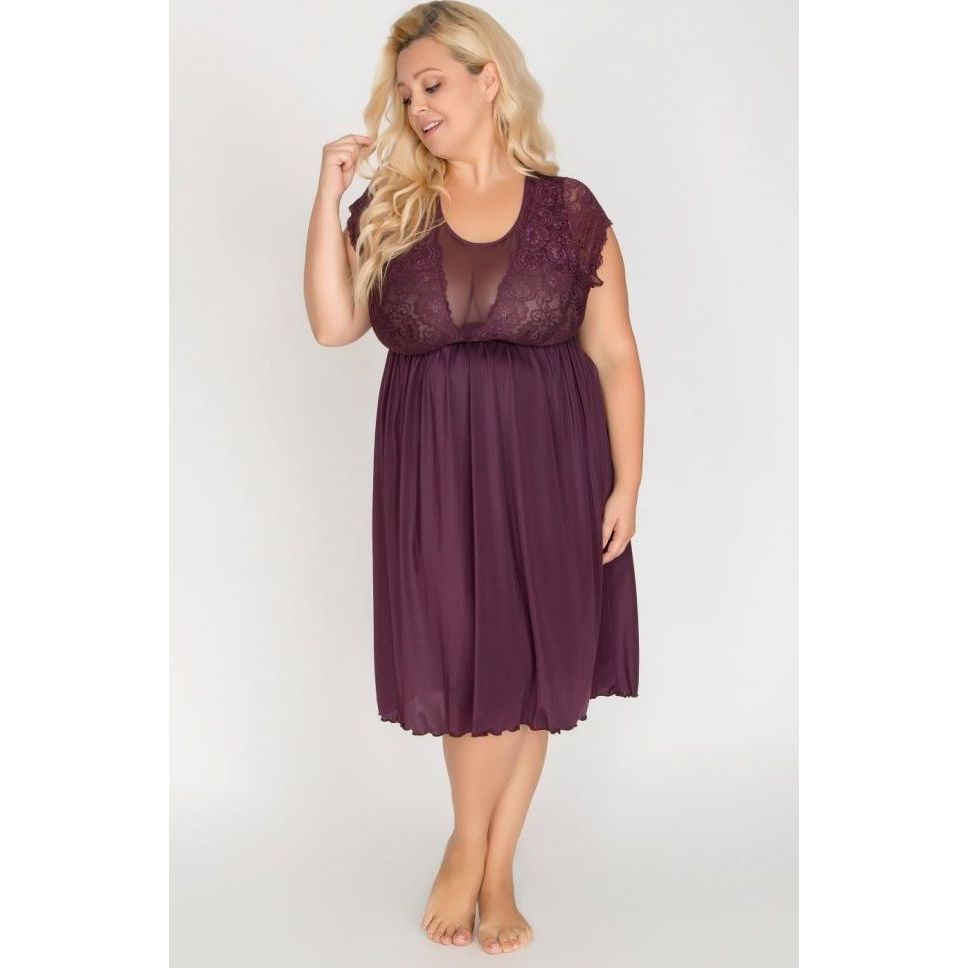 Купить сорочка plus size из микрофибры с красивым декольте Image