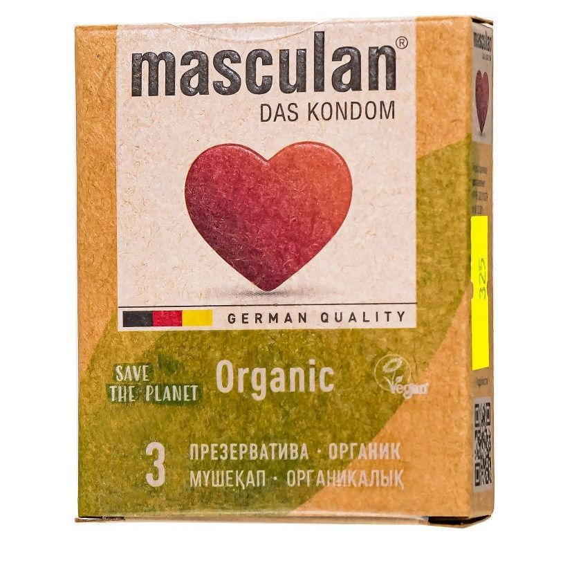 Купить экологически чистые презервативы masculan organic - 3 шт. Image