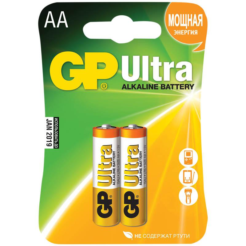 Купить батарейки gp ultra alkaline aa/lr6 15au-cr2 - 2 шт. Image