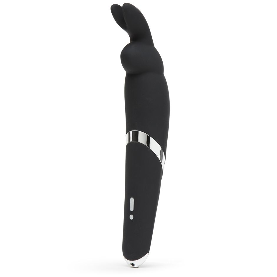 Купить черный вибратор rabbit rechargeable wand vibrator - 26,7 см. Image