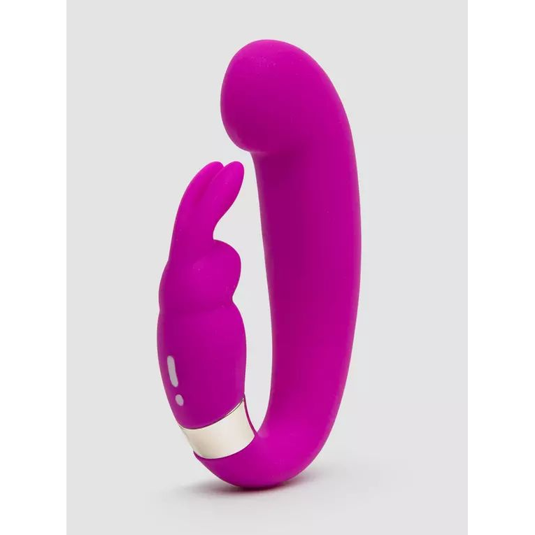 Купить лиловый вибратор mini g-spot curve vibe с клиторальным зайчиком Image