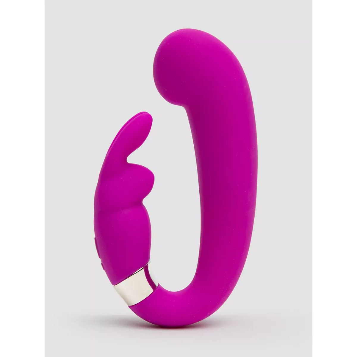 Купить лиловый вибратор mini g-spot curve vibe с клиторальным зайчиком Image