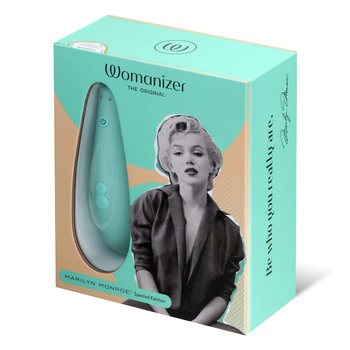 Купить мятный бесконтактный клиторальный стимулятор womanizer marilyn monroe special edition Image