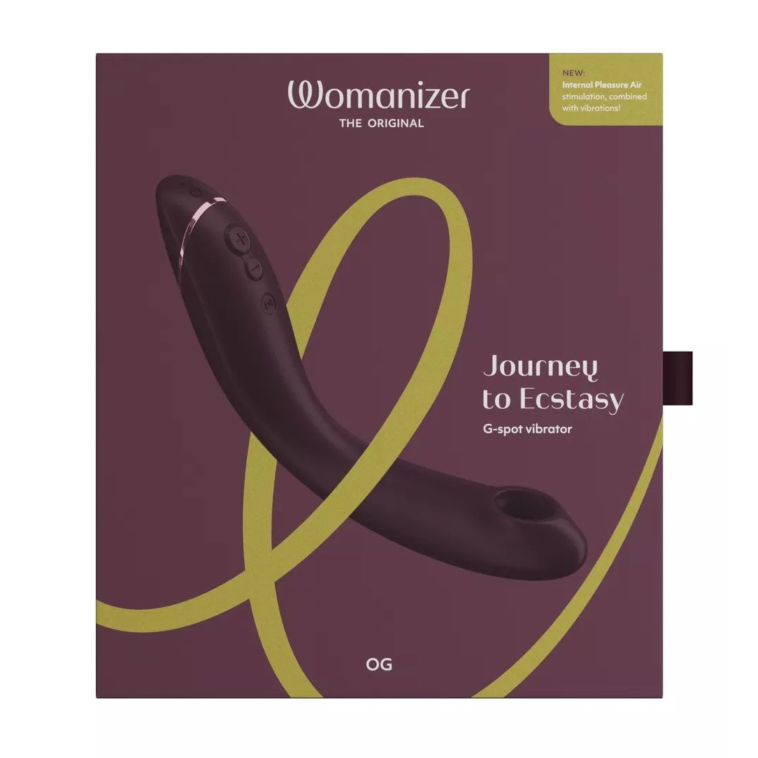 Купить сливовый стимулятор g-точки womanizer og c технологией pleasure air и вибрацией - 17,7 см. Image